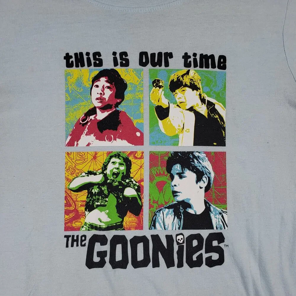 The Goonies Size L This Is Our Time Graphic Tee Character Pop Art‎ 80s Nostolgia